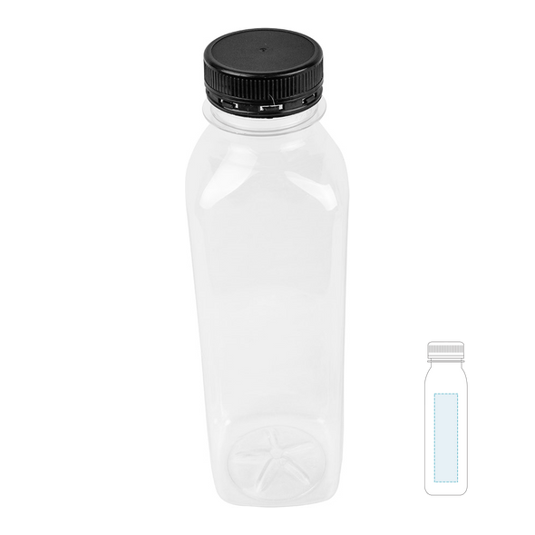 Genomskinliga PET-flaskor